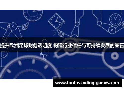 提升欧洲足球财务透明度 构建行业信任与可持续发展的基石