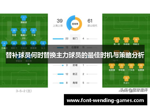 替补球员何时替换主力球员的最佳时机与策略分析