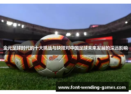 金元足球时代的十大挑战与抉择对中国足球未来发展的深远影响