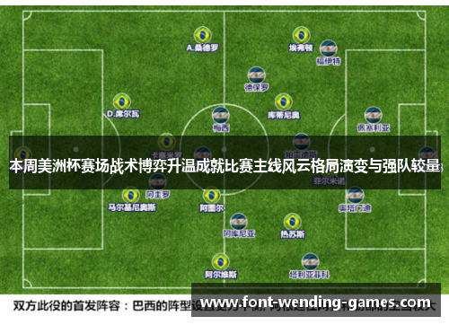 本周美洲杯赛场战术博弈升温成就比赛主线风云格局演变与强队较量